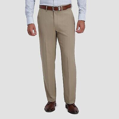 Haggar H26 Men's Premium Stretch Classic Fit Dress Pants - Khaki 36x29