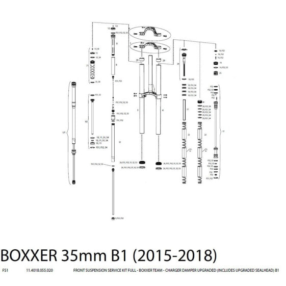Вилка передняя RockShox Boxxer Team Charger Kit