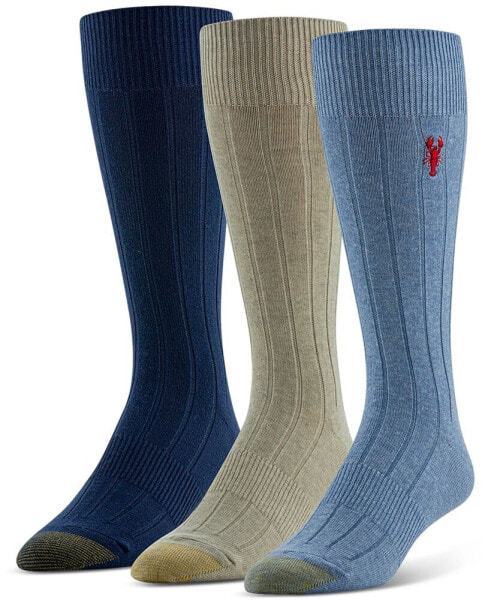 Men's Hampton Embroidered Socks - 3 pk.
