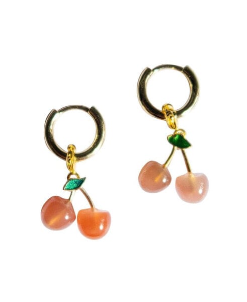 Harvest — Jade stone charm earrings