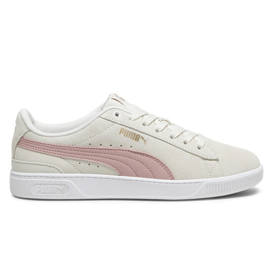 Puma Vikky V3 Lace Up Womens Beige, Pink Sneakers Casual Shoes 38302313