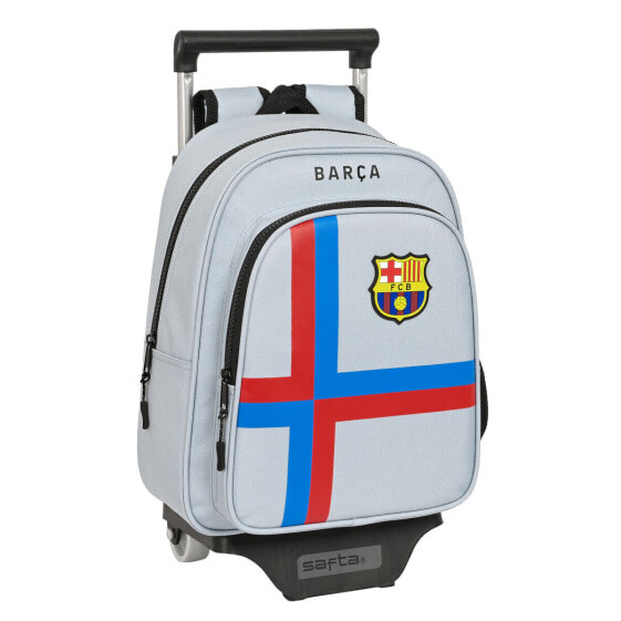 Детский рюкзак с колесиками F.C. Barcelona Серый 27 x 33 x 10 cm