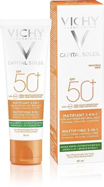 3in1 Mattierende Sonnenschutzlotion für das Gesicht SPF 50+