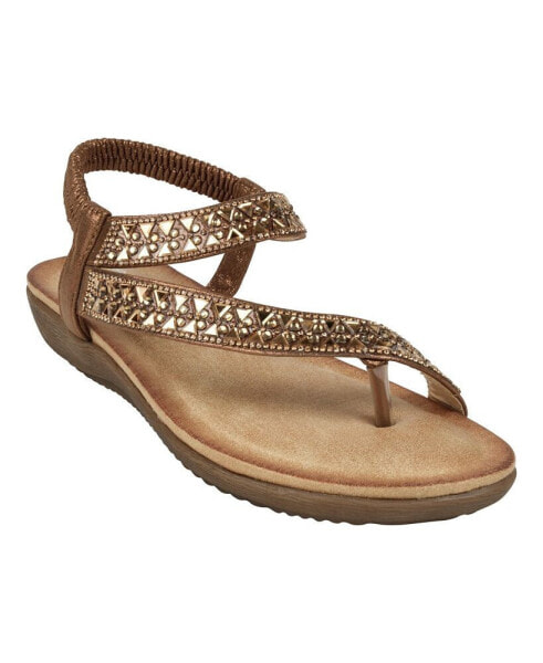 Women's Reille Jeweled Asymmetrical Flat Sandals