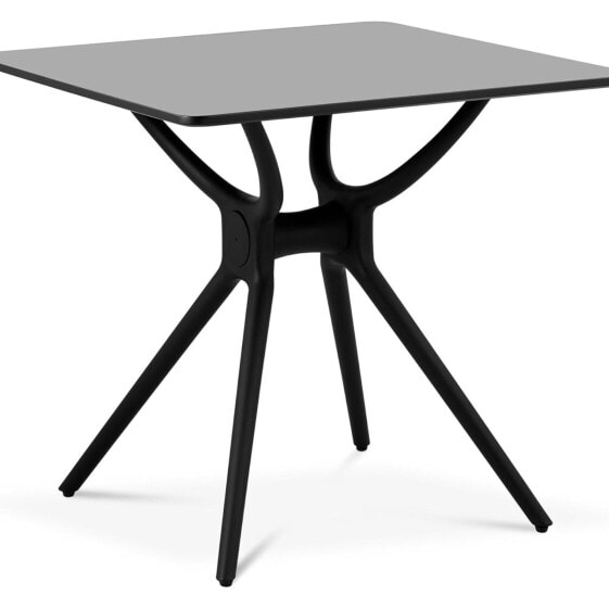 Стол столик квадратный для дома и офиса универсальный макс. 150 кг 80х80 см ЧЕРНЫЙ