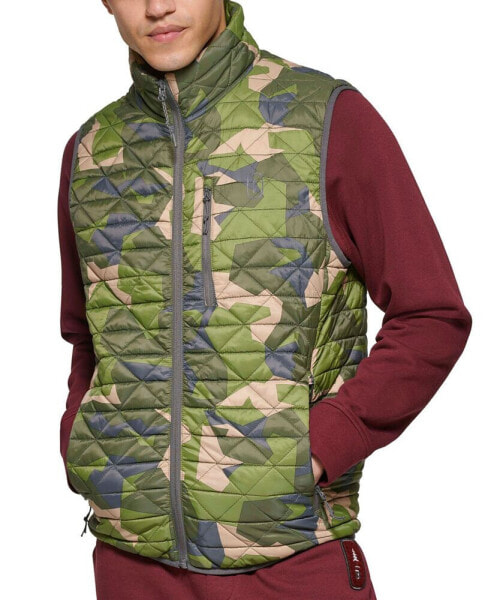 Men's Delta Diamond Quilted Packable Puffer Vest