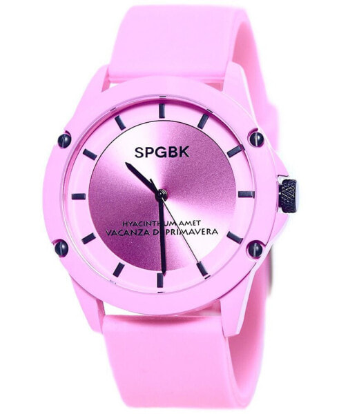 Unisex Hillendale Pink Silicone Band Watch 44mm