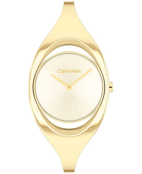 Часы Calvin Klein Women's Two Hand Gold-Tone Bangle Watch