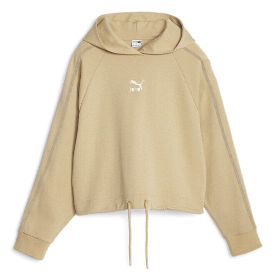 Puma T7 Hoodie Womens Beige Casual Outerwear 62146884