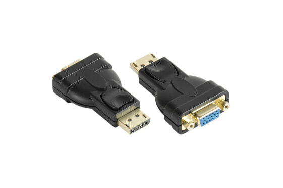 Разъем - VGA (D-Sub) для DisplayPort, черный, GOOD CONNECTIONS DP-AD12