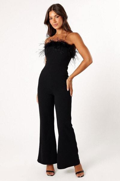 Women's Louise Feather Trim Jumpsuit