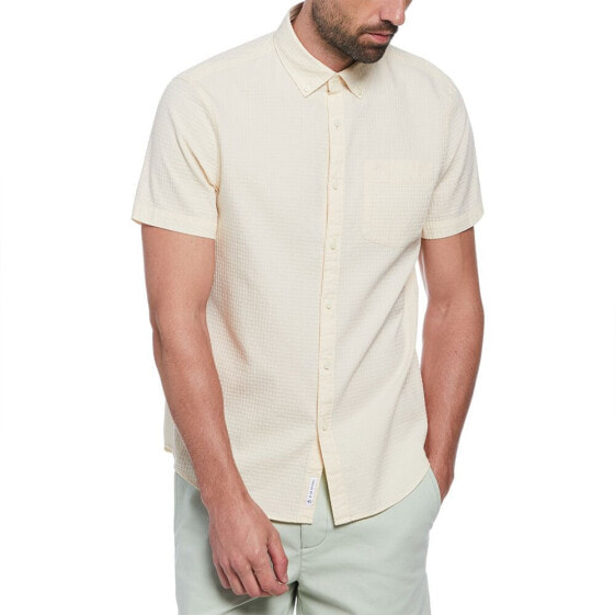 ORIGINAL PENGUIN Cotton Textured Dobby short sleeve shirt