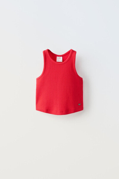 Ribbed racerback top