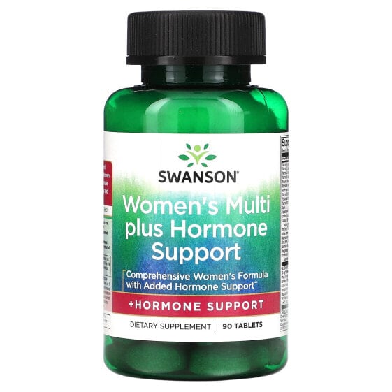 Витаминно-минеральный комплекс Swanson Женский Мультивитамин с Поддержкой Гормонального Баланса, 90 таблеток.