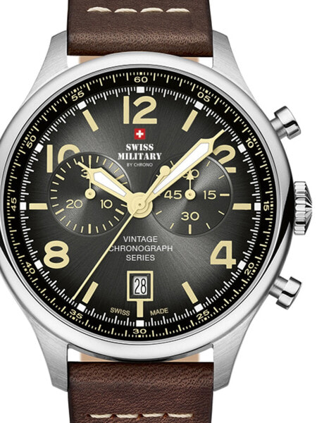 Оналоговые мужские часы Swiss Military SM30192.04 Chronograph 42mm 10ATM
