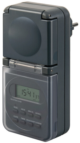 Brennenstuhl 1506706 - Weekly timer - Gray - Digital - LCD - Buttons - IP44