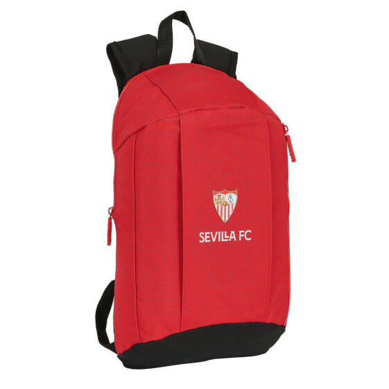 Походный рюкзак Sevilla Fútbol Club Чёрный Красный 22 x 39 x 10 cm