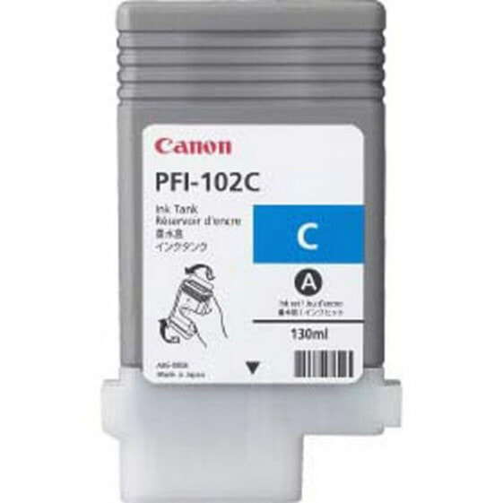 Картридж с оригинальными чернилами Canon PFI-102C Синий Циановый