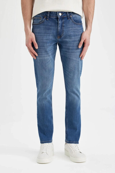 Pedro Slim Fit Dar Kalıp Normal Bel Dar Paça Jean Pantolon D0587AX24SP