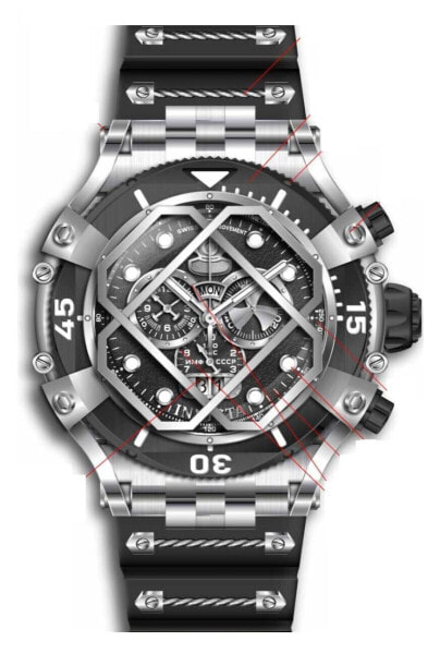 Invicta Men's Pro Diver 55mm Silicone Cable Quartz Watch Silver (Model: 37177)
