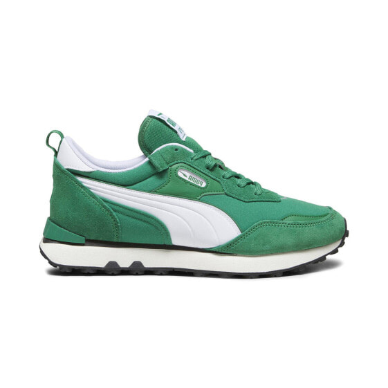 Puma Rider FV Pop FS 39192505 Mens Green Suede Lifestyle Sneakers Shoes