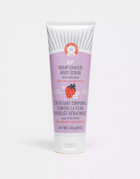 First Aid Beauty KP Bump Eraser Body Scrub 10% AHA Fresh Strawberry 226g