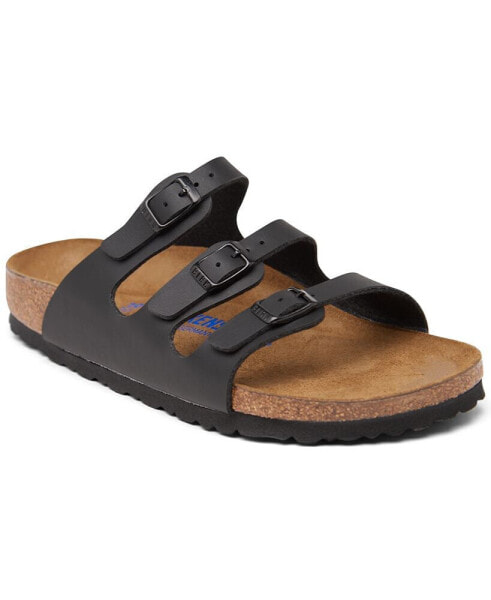 Women's Florida Birko-Flor Nubuck Soft Footbed Sandals from Finish Line