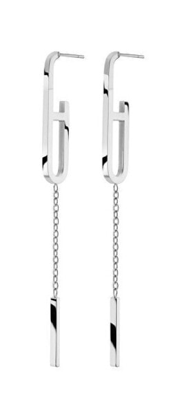 Minimalist steel earrings Soriso 23069