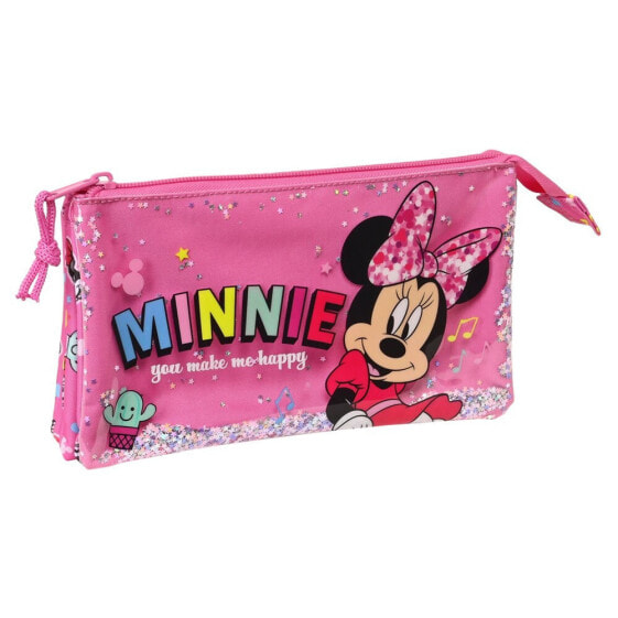 SAFTA Minnie Mouse Lucky Triple Pencil Case