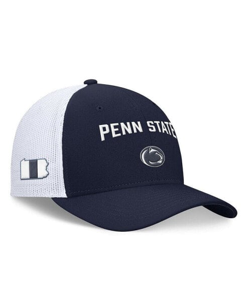 Men's Navy/White Penn State Nittany Lions Primetime City Trucker Adjustable Hat