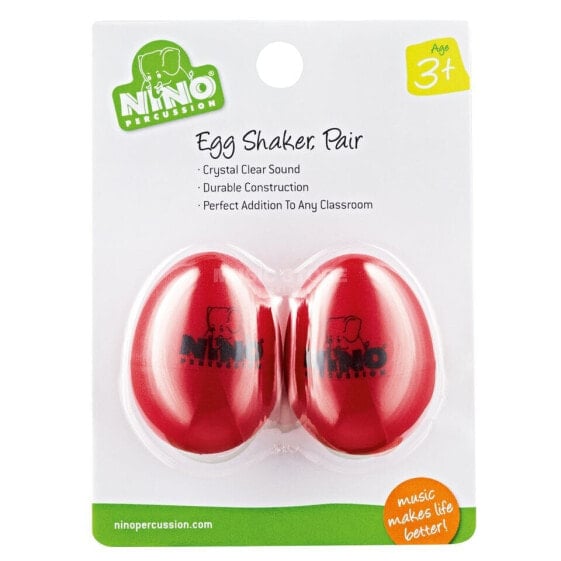 Meinl Egg Shaker Set NINO540R-2, Red, 2 pcs