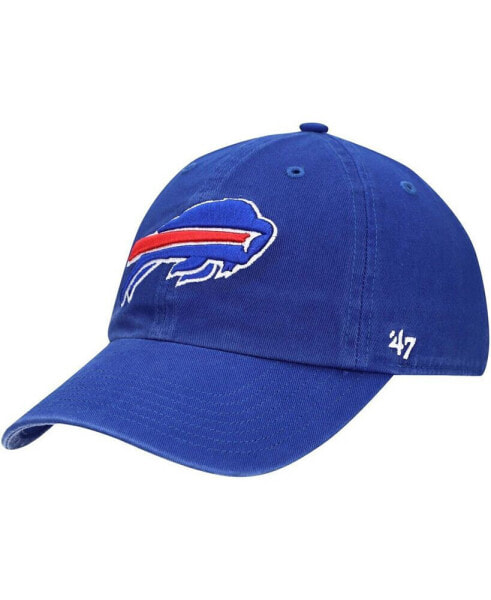 Boys Royal Buffalo Bills Logo Clean Up Adjustable Hat