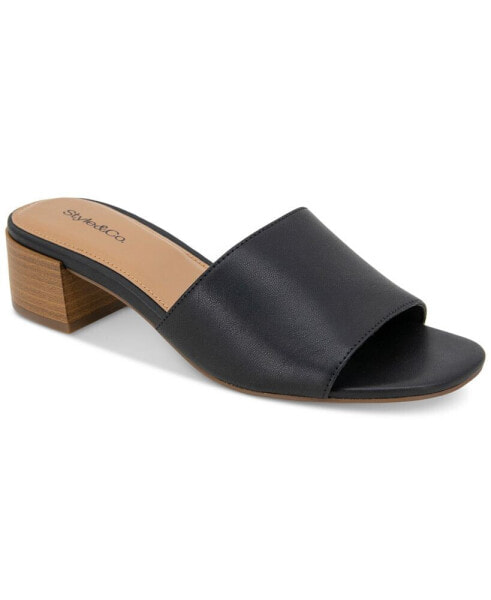 Women's Camillaa Block-Heel Slide Sandals, Created for Macy's