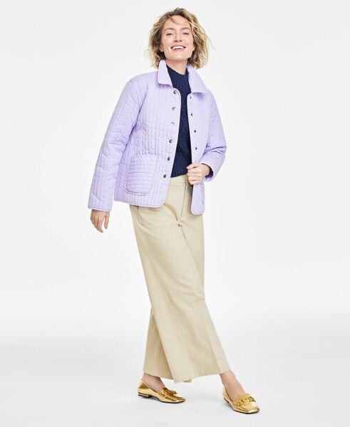 Women's Quilted Chore Jacket, Created for Macy's