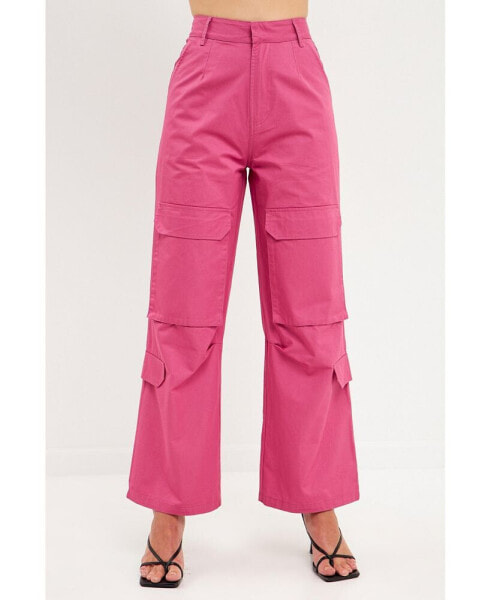 Women's Wide Leg Pocket Cargo Pants