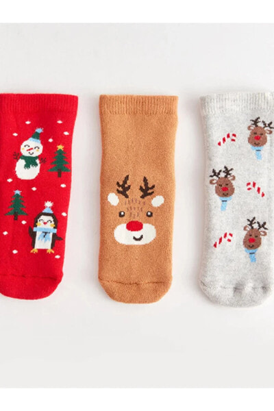 Носки для малышей LC WAIKIKI Рождественские тематические 3-пары