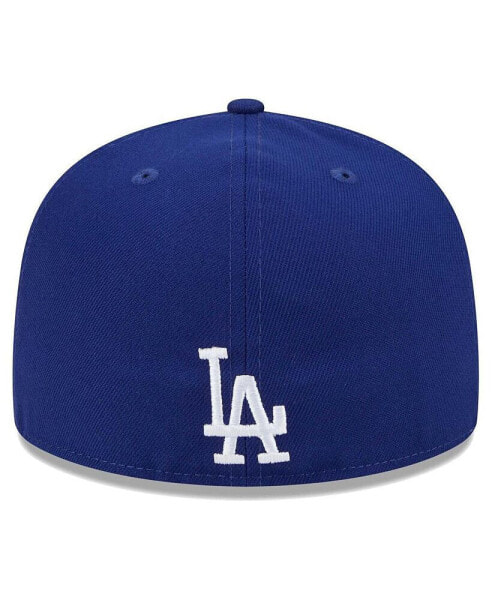 Men's Royal Los Angeles Dodgers Game Day Overlap 59FIFTY Fitted Hat