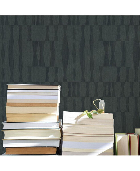 Grasscloth Geo Peel and Stick Wallpaper