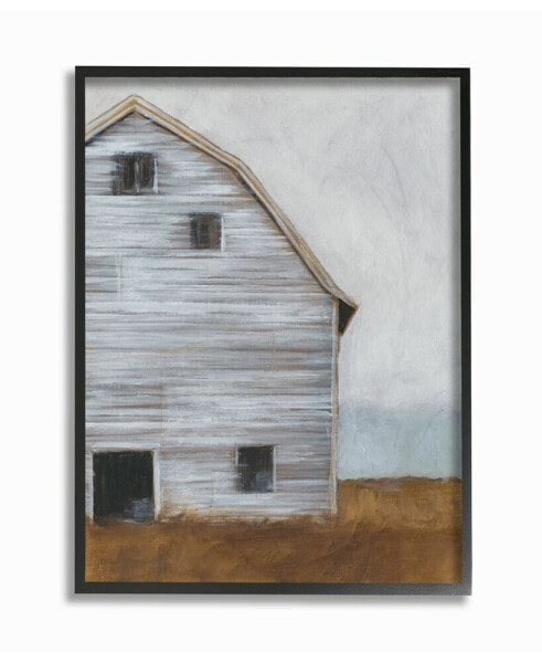 Worn Old Barn Farm Painted Framed Giclee Art 16" L x 1.5" W x 20" H