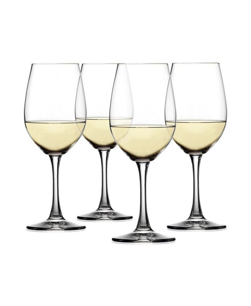 Wine Lovers White Wine Glasses, Set of 4, 13.4 Oz
