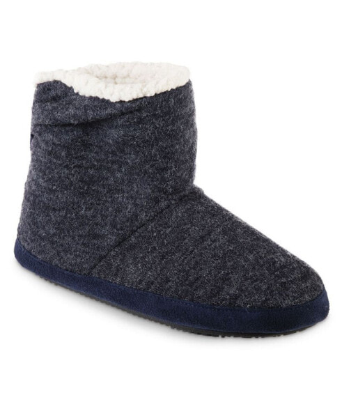 Women's Microsuede and Heathered Knit Marisol Boot Slipper, Online Only