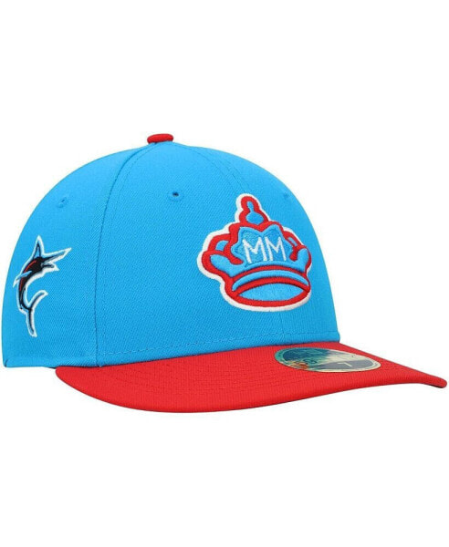 Men's Blue, Red Miami Marlins City Connect 59FIFTY Fitted Hat