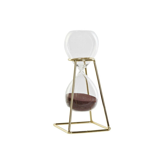 Decorative Figure DKD Home Decor Hourglass 8 x 8 x 19 cm Golden Transparent