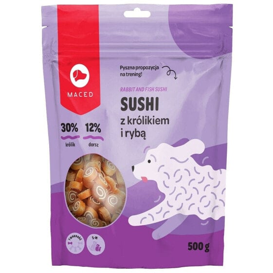 Закуска для собак Maced Rabbit for sushi with fish Рыба Кролик 500 g