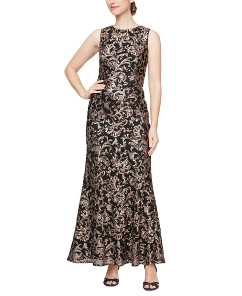 Women's Embroidered Embellished A-Line Dress