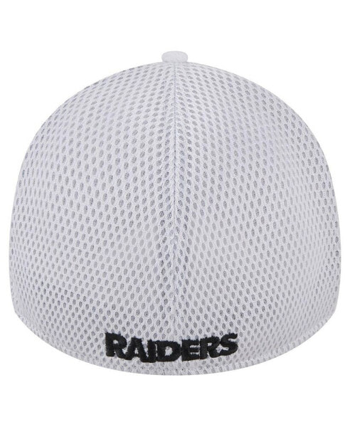 Men's White Las Vegas Raiders Breakers 39THIRTY Flex Hat