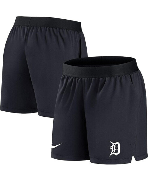 Women's Navy Detroit Tigers Authentic Collection Flex Vent Max Performance Shorts