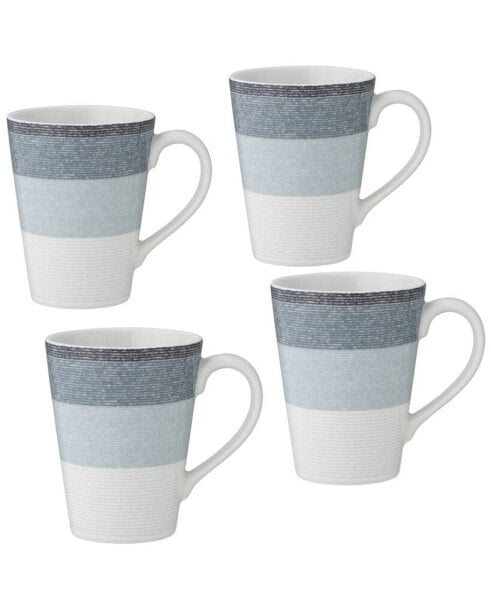 Colorscapes Layers 4 Piece Mug Set, 12 oz