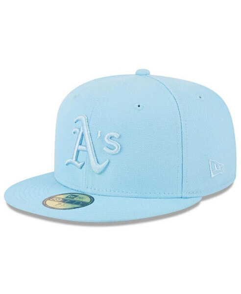 Men's Light Blue Oakland Athletics 2023 Spring Color Basic 59FIFTY Fitted Hat