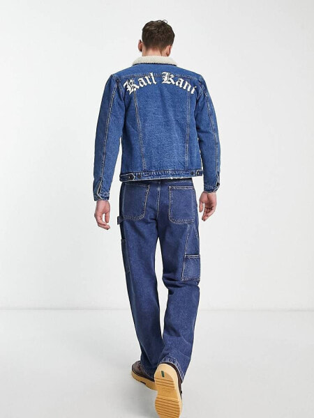 Karl Kani – Old English – Jeansjacke in Blau